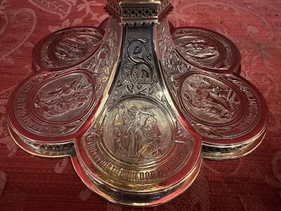 Chalice style Gothic - Style en Full - Silver / Polished & Varnished , Belgium  19th century anno 1875
