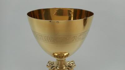 Chalice  style Gothic - Style en Full - Silver Gilt, Belgium 19 th century