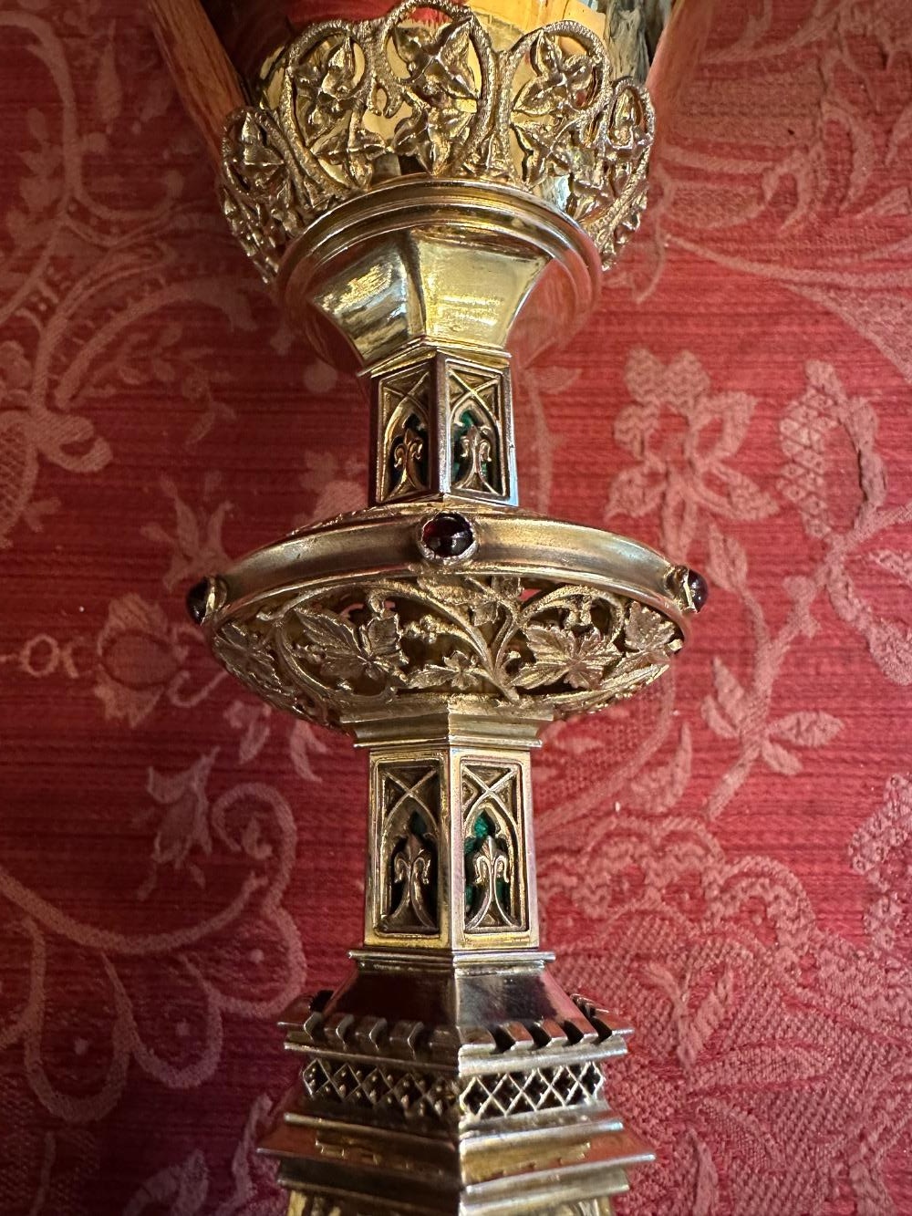 1 Gothic - Style Chalice By : Silversmith J. MüLler Aachen - Germany With Original Case