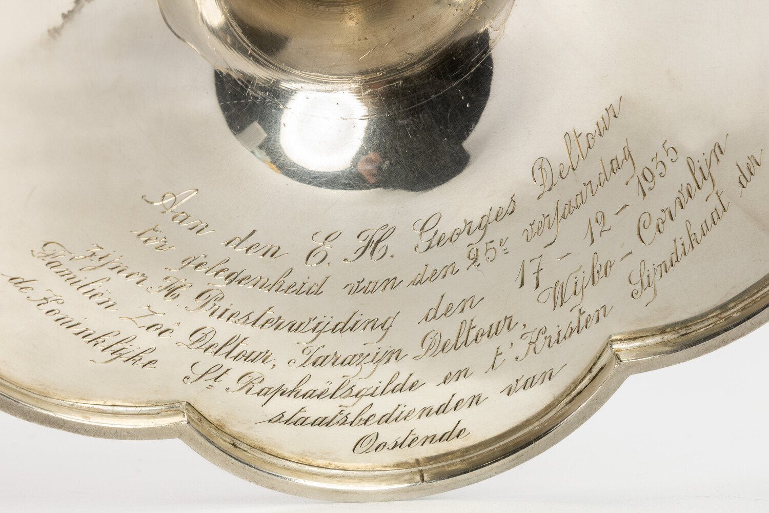 1 Gothic - Style Chalice With Original Case. By Silversmith : Delheid FrèRes