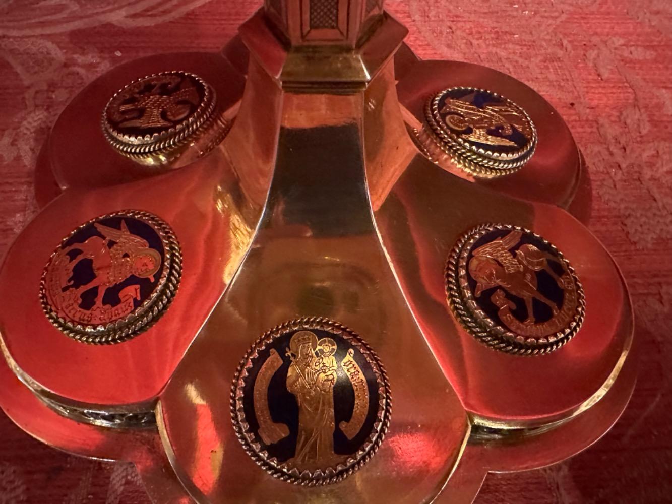 1 Gothic - Style Chalice With Original Paten