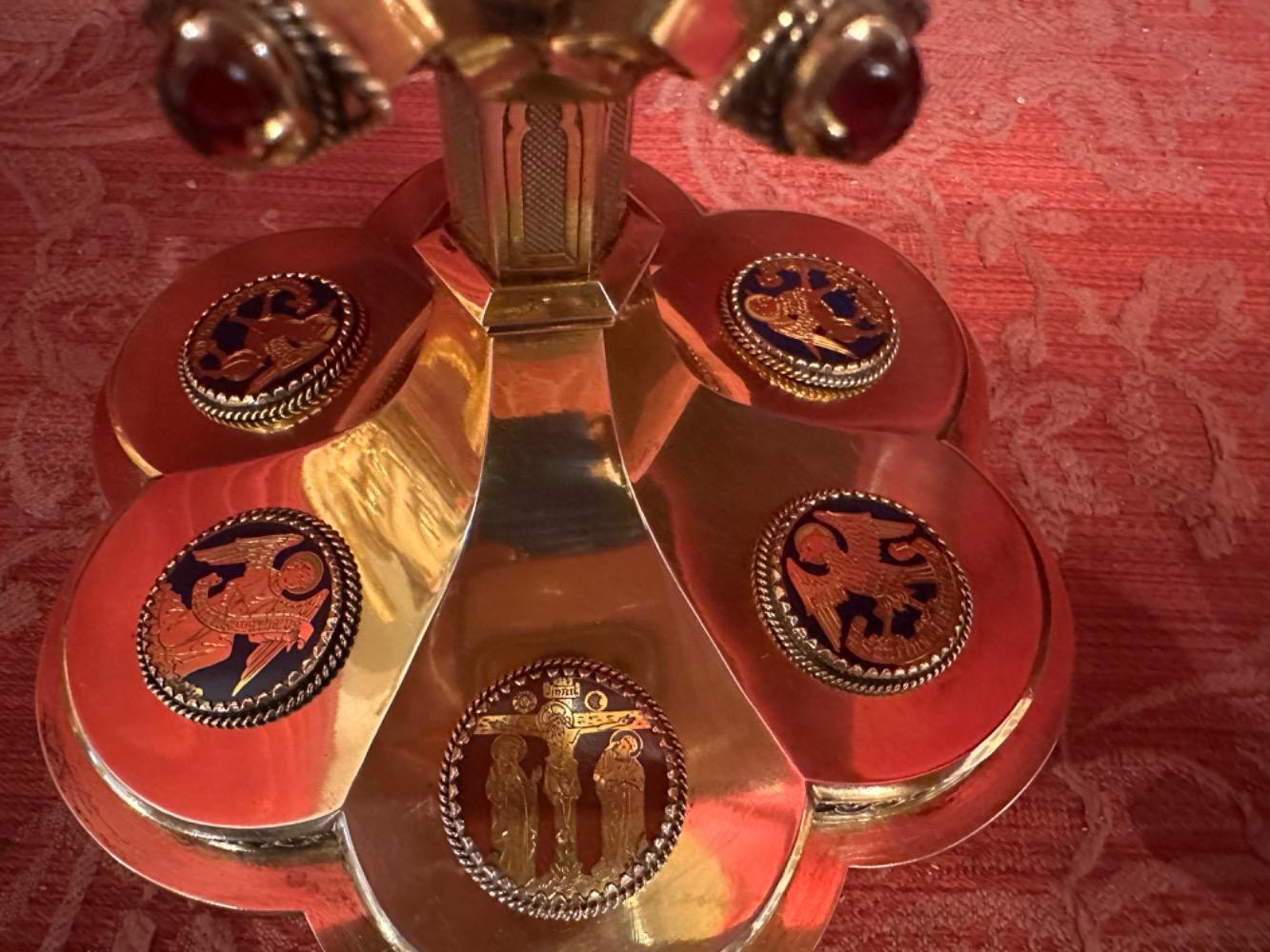 1 Gothic - Style Chalice With Original Paten