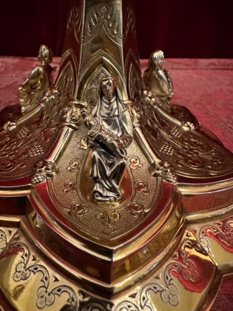 1 Gothic - Style Chalice With Original Paten