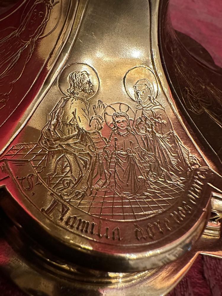 1 Gothic - Style Chalice With Original Paten & Spoon By J. Van Roosmalen & Zn Utrecht