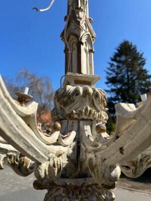 Chandelier style Gothic - Style en Wood, Netherlands  19 th century ( Anno 1865 )