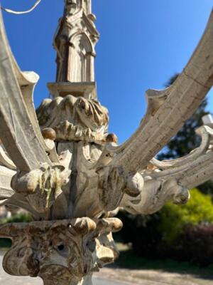 Chandelier style Gothic - Style en Wood, Netherlands  19 th century ( Anno 1865 )