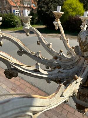 Chandelier style Gothic - Style en Wood, Netherlands  19 th century ( Anno 1865 )