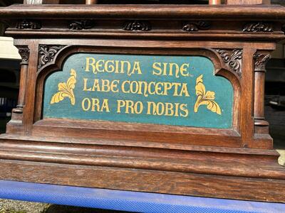 Chapel  style Gothic - Style en Oak wood, Belgium  19 th century ( Anno 1875 )