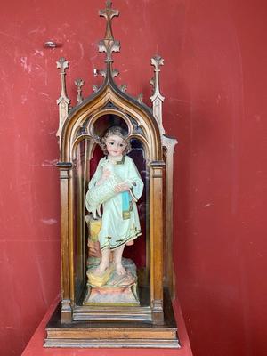 Chapel style Gothic - Style en Walnut wood , France 19th century ( anno 1875 )