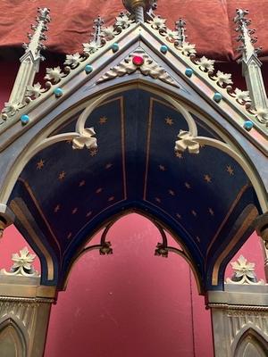 Chapel & Tabernacle  style Gothic - style en Bronze / Gilt / Stones, France 19th century ( anno 1875 )