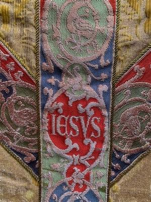 Chasuble style Gothic - style en Fabrics, Krefeld Germany 20th century ( 1920 )