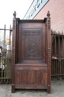 Choir Seat style Gothic - Style en Oak wood, Belgium 19 th century