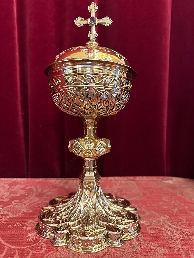 1 Gothic - Style Ciborium Weight: 1.15 Kgs !