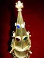 Cillinder Reliquary style Gothic - style en Brass / Bronze / Enamel, France 19th century