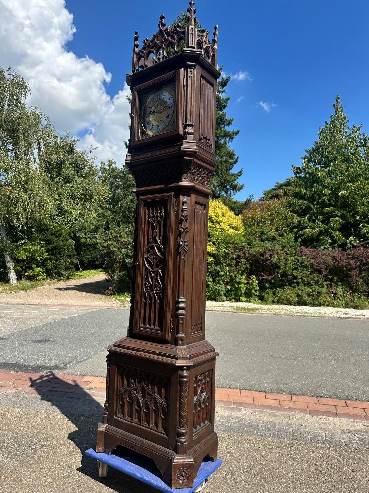 1 Gothic - style Clock Case Made By J.D. Jeager Meubelen Eeklo Belgium