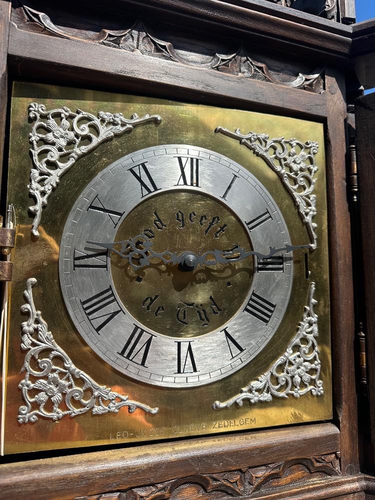 1 Gothic - style Clock Case Made By J.D. Jeager Meubelen Eeklo Belgium