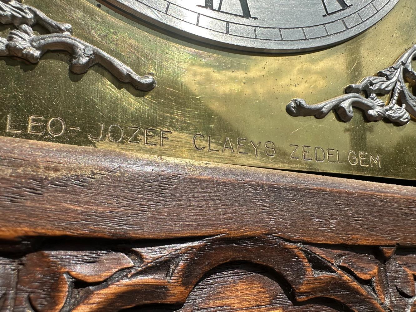 1 Gothic - style Clock Case Made By J.D. Jeager Meubelen Eeklo Belgium