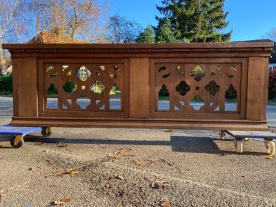 Communion Rail style Gothic - Style en Oak wood, England 19 th century ( Anno 1875 )