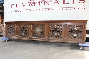 Communion Rail style Gothic - style en WOOD OAK, France 19th century