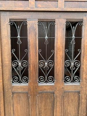 Confessional style Gothic - style en Oak wood, Belgium 19th century