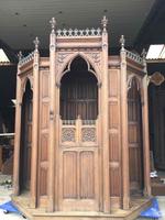 Confessional style Gothic - Style en Oak wood, Belgium 19th century