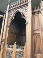 Confessional style Gothic - Style en Oak wood, Belgium 19th century