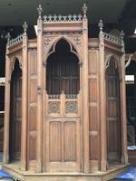 Confessional style Gothic - Style en Oak wood, Belgium 19th century