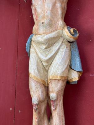 Corpus Christi Three-Nail Type   style Gothic - style en FULLY HAND-CARVED WOOD , Southern Germany 18th century