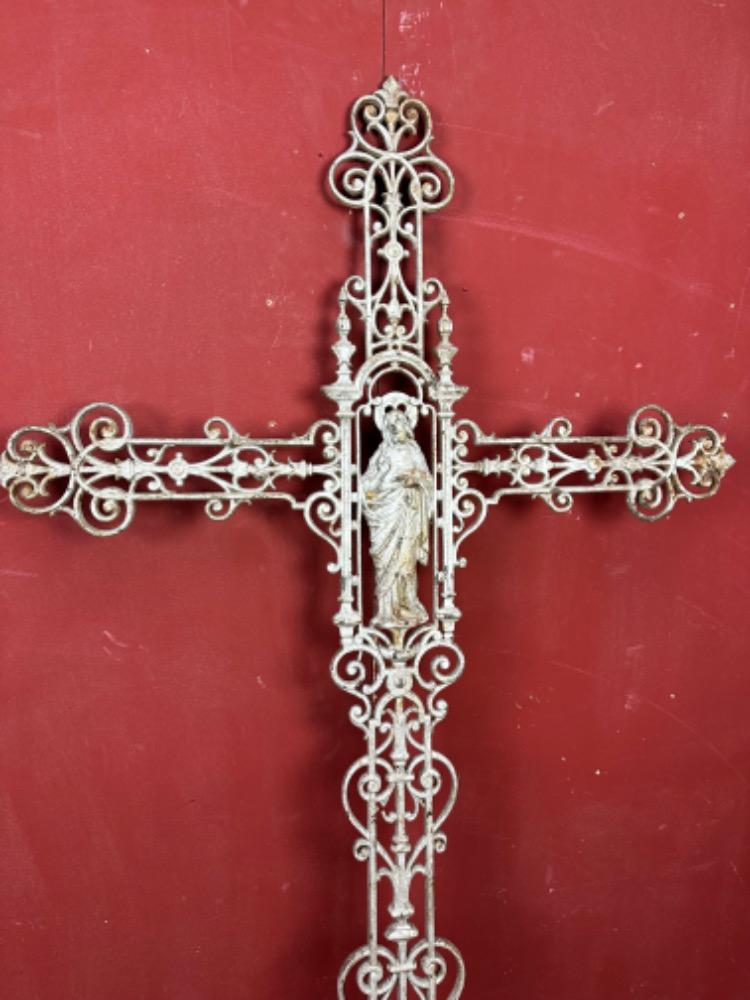 1 Gothic - Style Cross From Graveyard