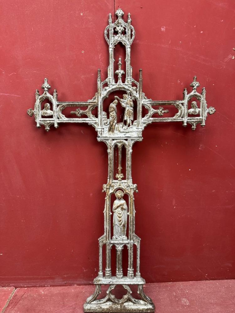 1 Gothic - Style Cross From Graveyard