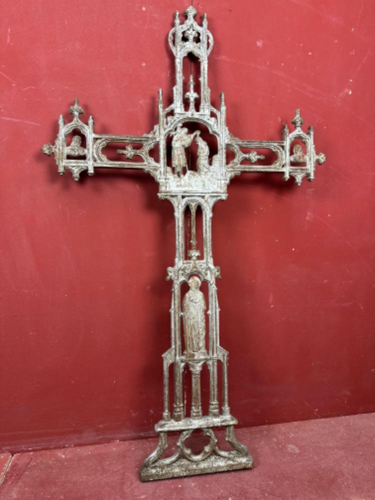1 Gothic - Style Cross From Graveyard