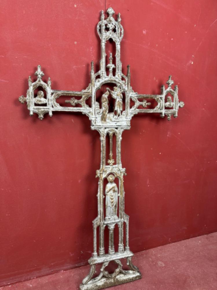 1 Gothic - Style Cross From Graveyard