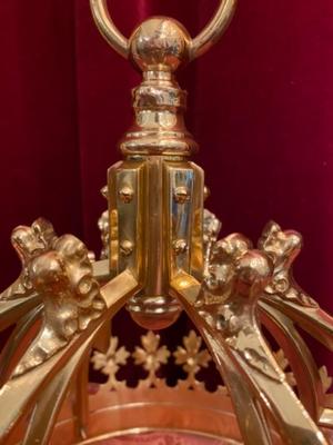 Crown style Gothic - Style en Bronze / Polished and Varnished, Belgium 19 th century ( Anno 1875 )