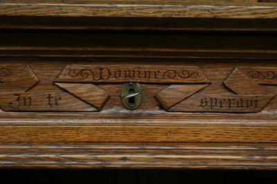 Desk  style Gothic - Style en Oak Wood, Belgium 19th century