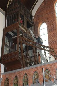 Dismantling Organ December 2016 style Gothic - style en wood oak, Belgium 19th century