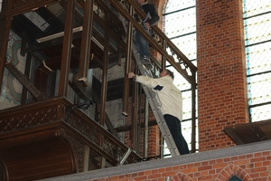 Dismantling Organ December 2016 style Gothic - style en wood oak, Belgium 19th century