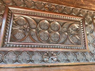 Exceptional Cabinet style Gothic - Style en Oak wood, France 19 th century ( Anno 1840 )
