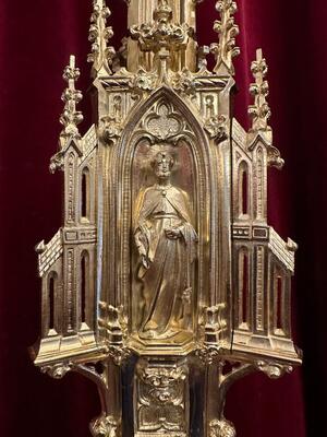 1 Gothic - Style Exceptional Candle ( Paschal ) Holder Measures Without Pin