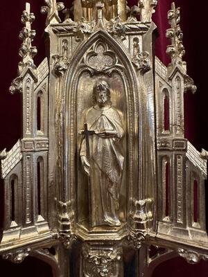 1 Gothic - Style Exceptional Candle ( Paschal ) Holder Measures Without Pin