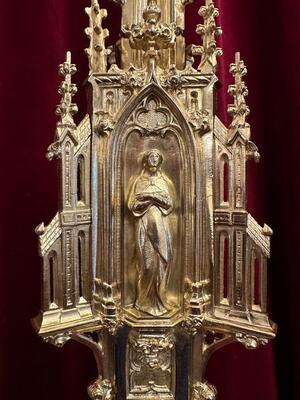 1 Gothic - Style Exceptional Candle ( Paschal ) Holder Measures Without Pin