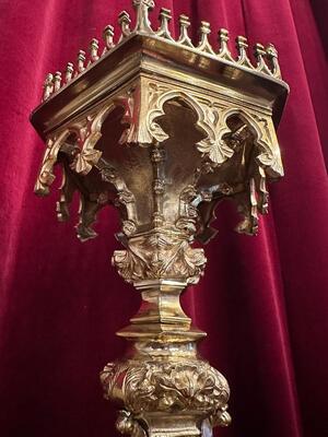 1 Gothic - Style Exceptional Candle ( Paschal ) Holder Measures Without Pin