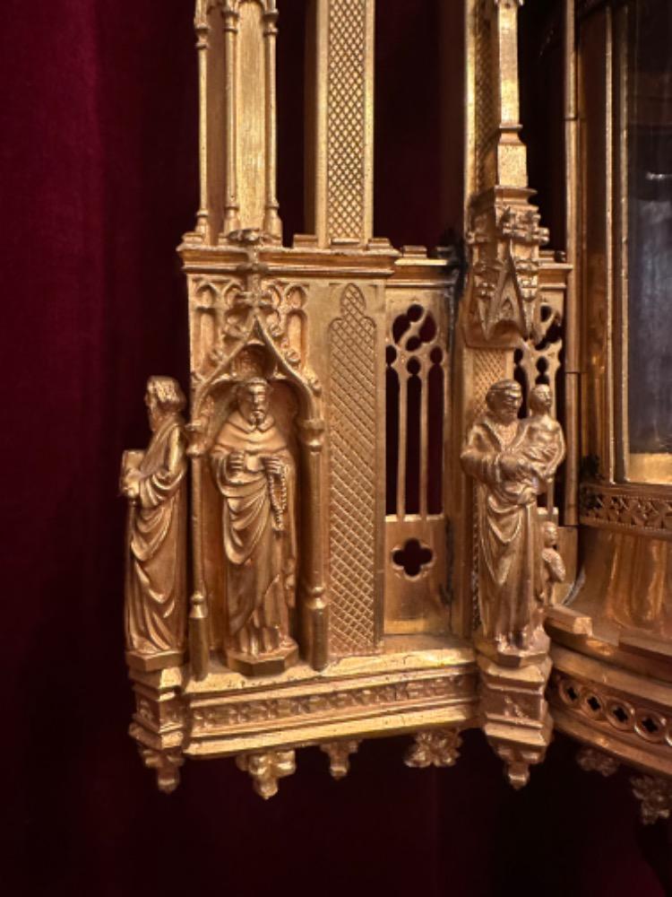 1 Gothic - Style Exceptional Cillinder Monstrance