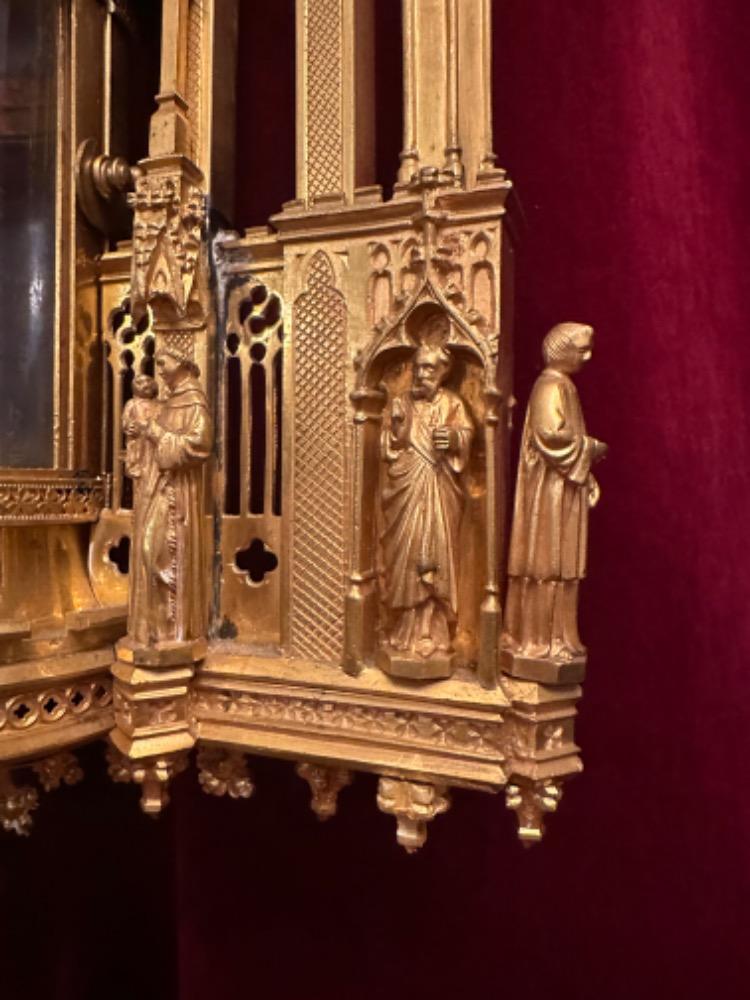 1 Gothic - Style Exceptional Cillinder Monstrance