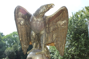 Exceptional Eagle Lectern. 230 Kgs ! style Gothic - style en Full Bronze, England 19th century