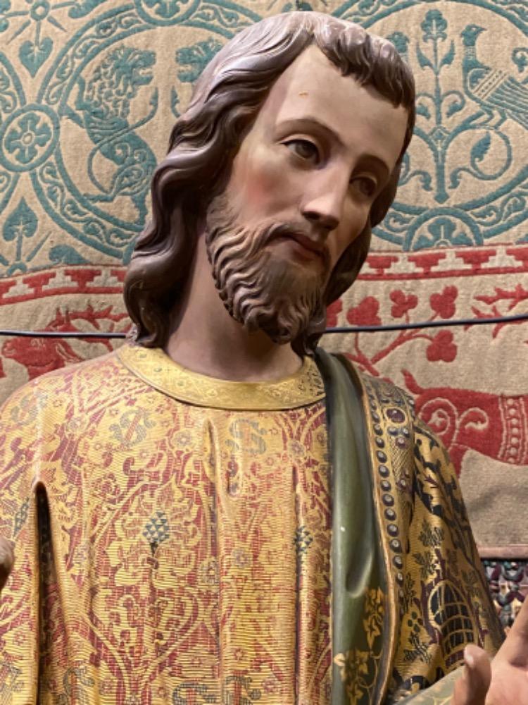 1 Gothic - style Exceptional Fully Hand - Carved Holy Family