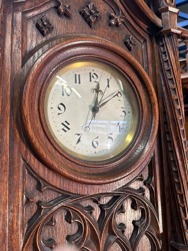 1 Gothic - Style Exceptional Hall Stand With Clock By : Victor Aimone !
