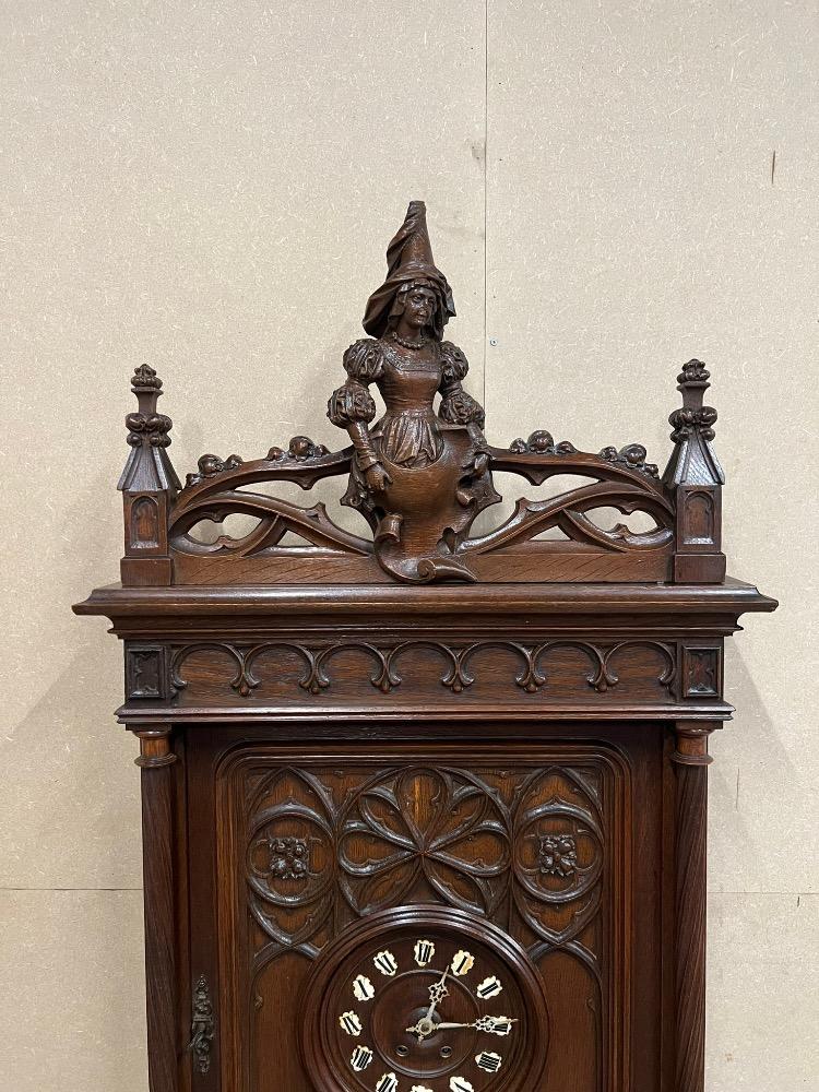 1 Gothic - Style Exceptional Hanging Clock Height 160 Cm.