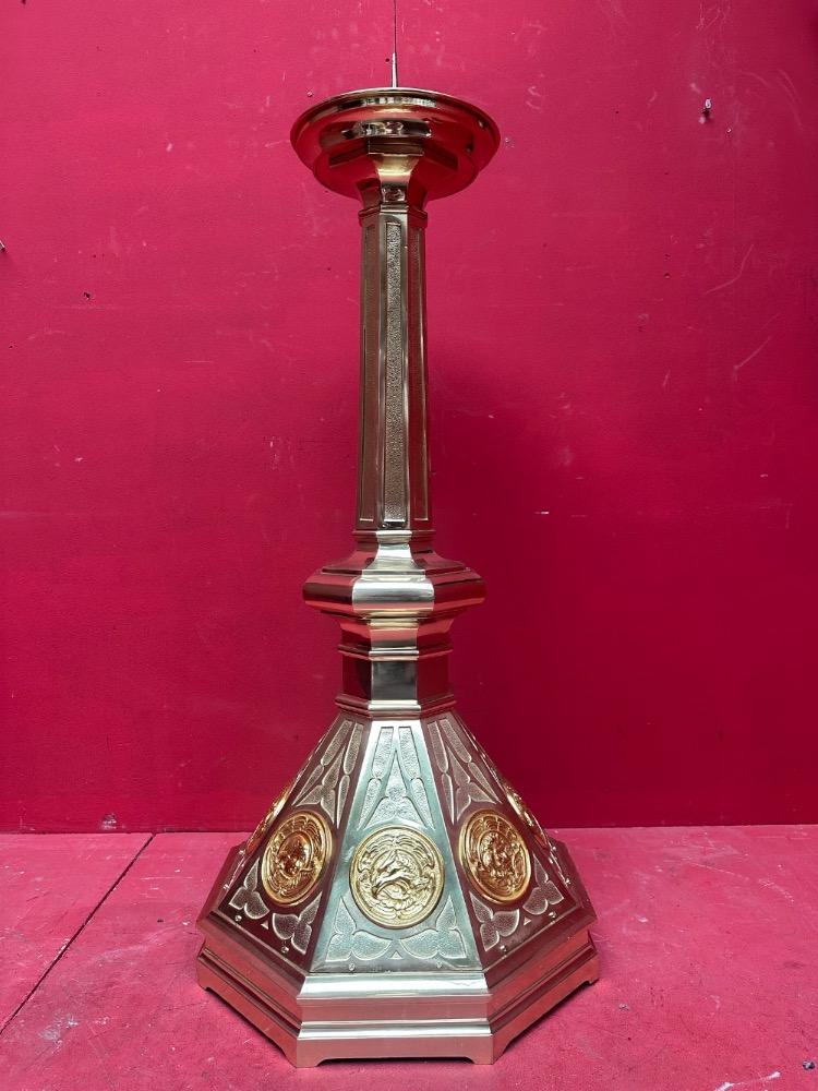 1 Gothic - Style Exceptional Paschal Candle Holder Measures Without Pin
