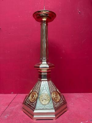 1 Gothic - Style Exceptional Paschal Candle Holder Measures Without Pin