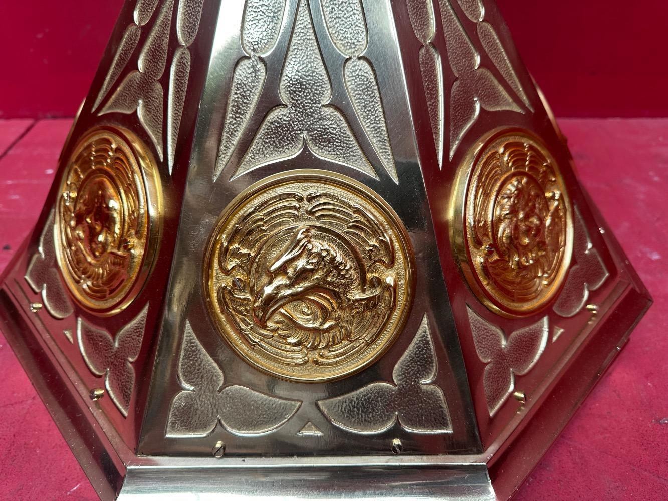 1 Gothic - Style Exceptional Paschal Candle Holder Measures Without Pin